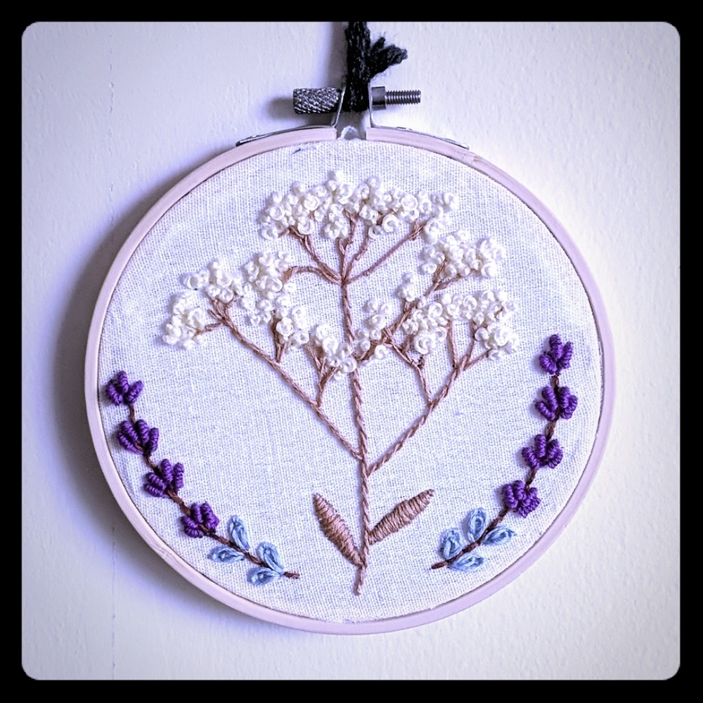 Handmade Embroidery Hoop - Wildflowers